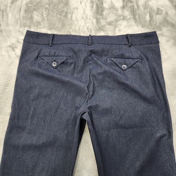 Lane Bryant Pants Womens 18 LONG Blue Mid Rise Boot Cut Stretch Office Preppy - Picture 4 of 12
